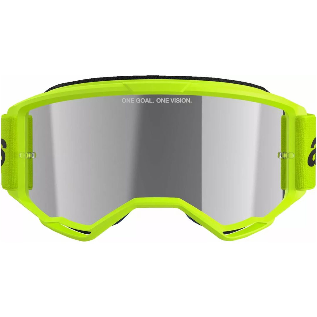 Crossbriller Vision 3 Wordmark Fluorescerende Gul ALPINESTARS En størrelse – billede 2