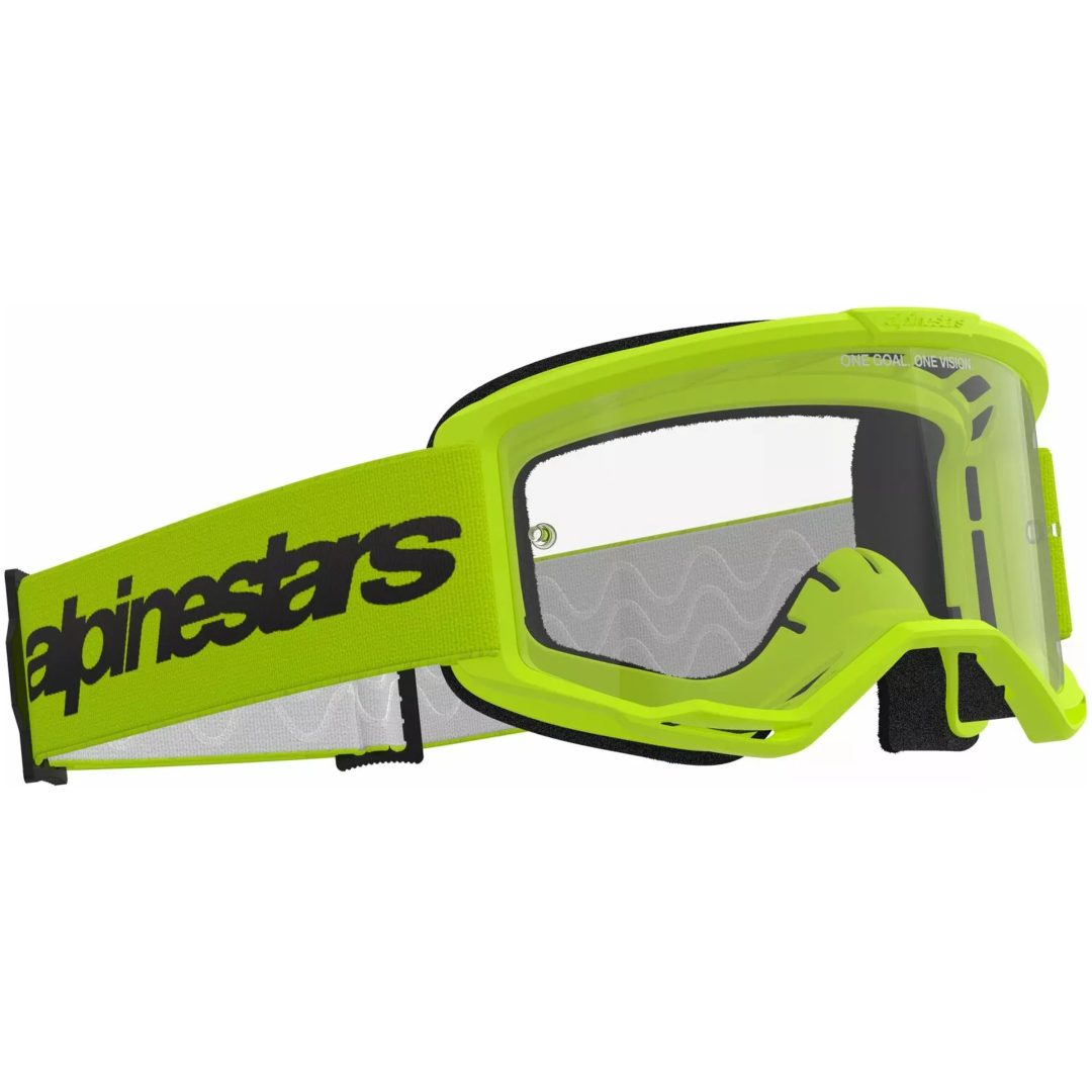 Crossbriller Vision 3 Wordmark Grøn ALPINESTARS En størrelse
