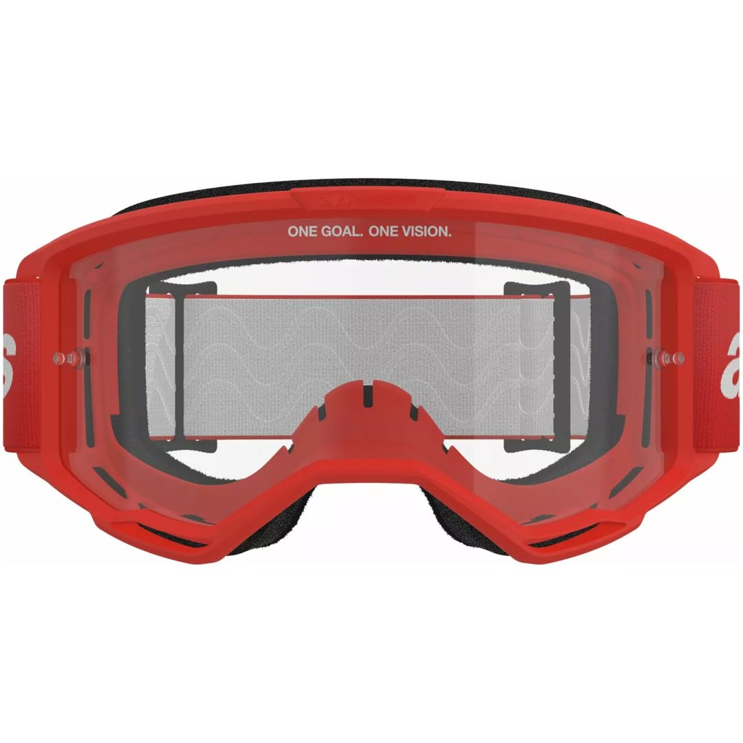Crossbriller Vision 3 Wordmark Rød ALPINESTARS En størrelse – billede 2