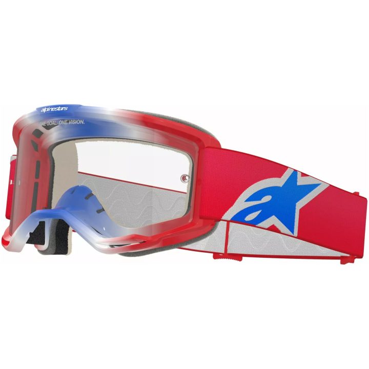 Crossbriller Vision 5 Corp Blå/rød/hvid ALPINESTARS En størrelse – billede 4
