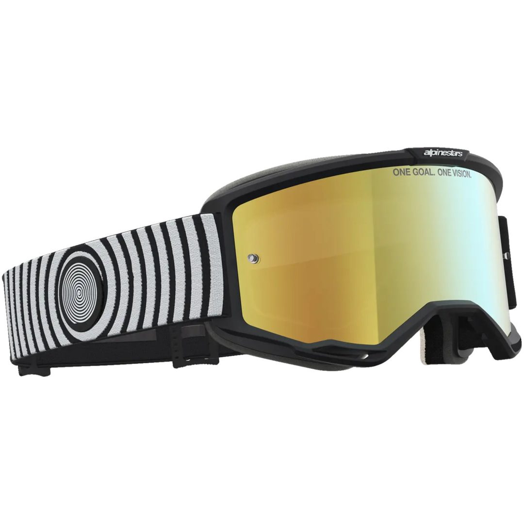 Crossbriller Vision 5 Hone Sort Hvid Alpinestars – billede 3
