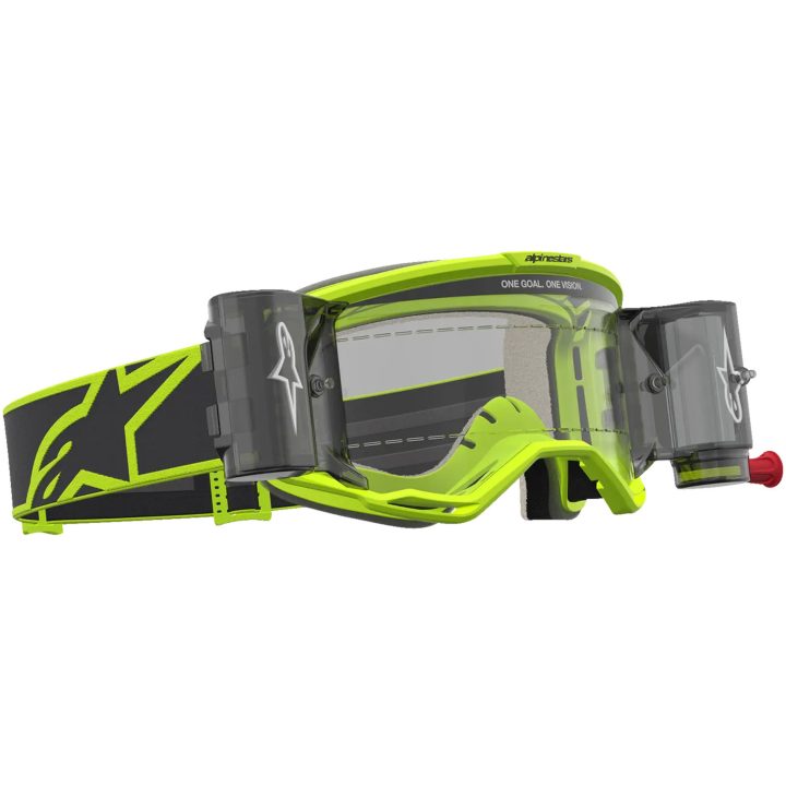 Crossbriller Vision 5 Rora Roll-Off Sort Neongul Alpinestars Voksen – billede 4