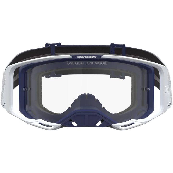 Crossbriller Vision 8 Amber Blå Hvid Alpinestars Voksen – billede 4