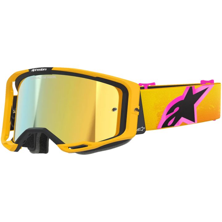 Crossbriller Vision 8 Corp Orange Pink Gul Alpinestars En størrelse – billede 3