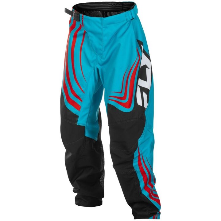 Crossbukser Børn F-16 Cyan/sort/rød/blå FLY RACING 22 – billede 4