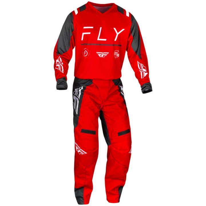 Crossbukser F-16 Rød/koksgrå/hvid FLY RACING 28 – billede 4