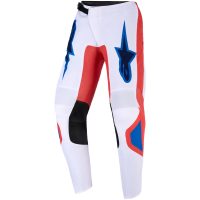 Crossbukser Fluid Grid Tekstil Hvid/Blå ALPINESTARS