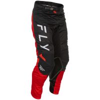 Crossbukser Kinetic Mesh Sort/rød FLY RACING