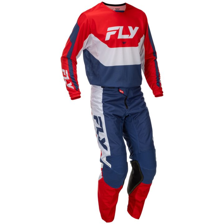 Crossbukser Kinetic Rød/Hvid/Blå FLY RACING 28 – billede 5