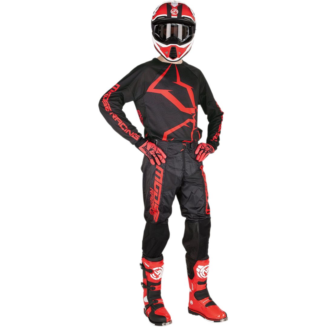 Crossbukser M1 AGROID Rød/Sort MOOSE RACING 34 – billede 3