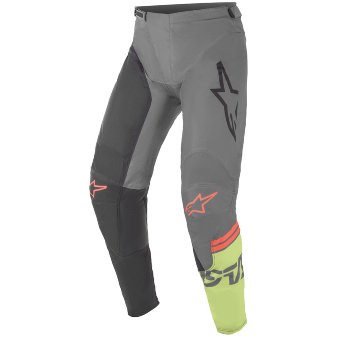 Crossbukser Racer Compass Fluorescerende Sort/Grå/Grøn Alpinestars 30