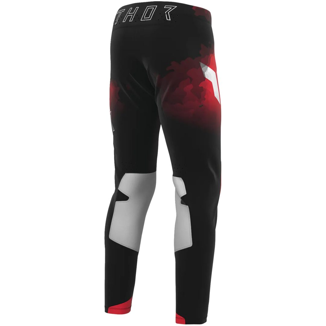 Crossbukser Sportmode Carbon Læder Sort/rød THOR 28 – billede 4