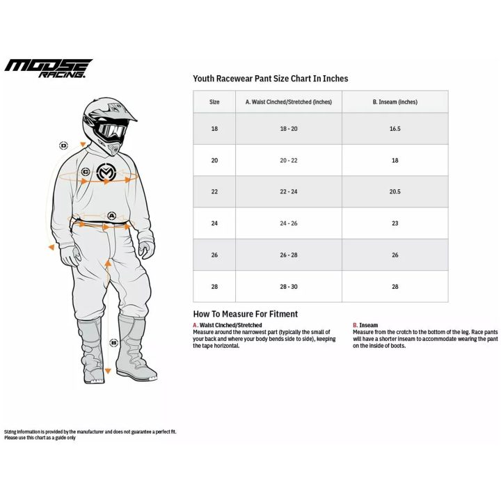 Crossbukser Ungdom Agroid Mesh Blå/rød/hvid MOOSE RACING 18 – billede 4