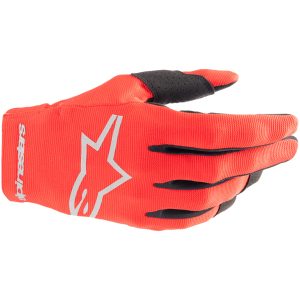 Crosshandsker Børn Radar Rød/Sølv ALPINESTARS