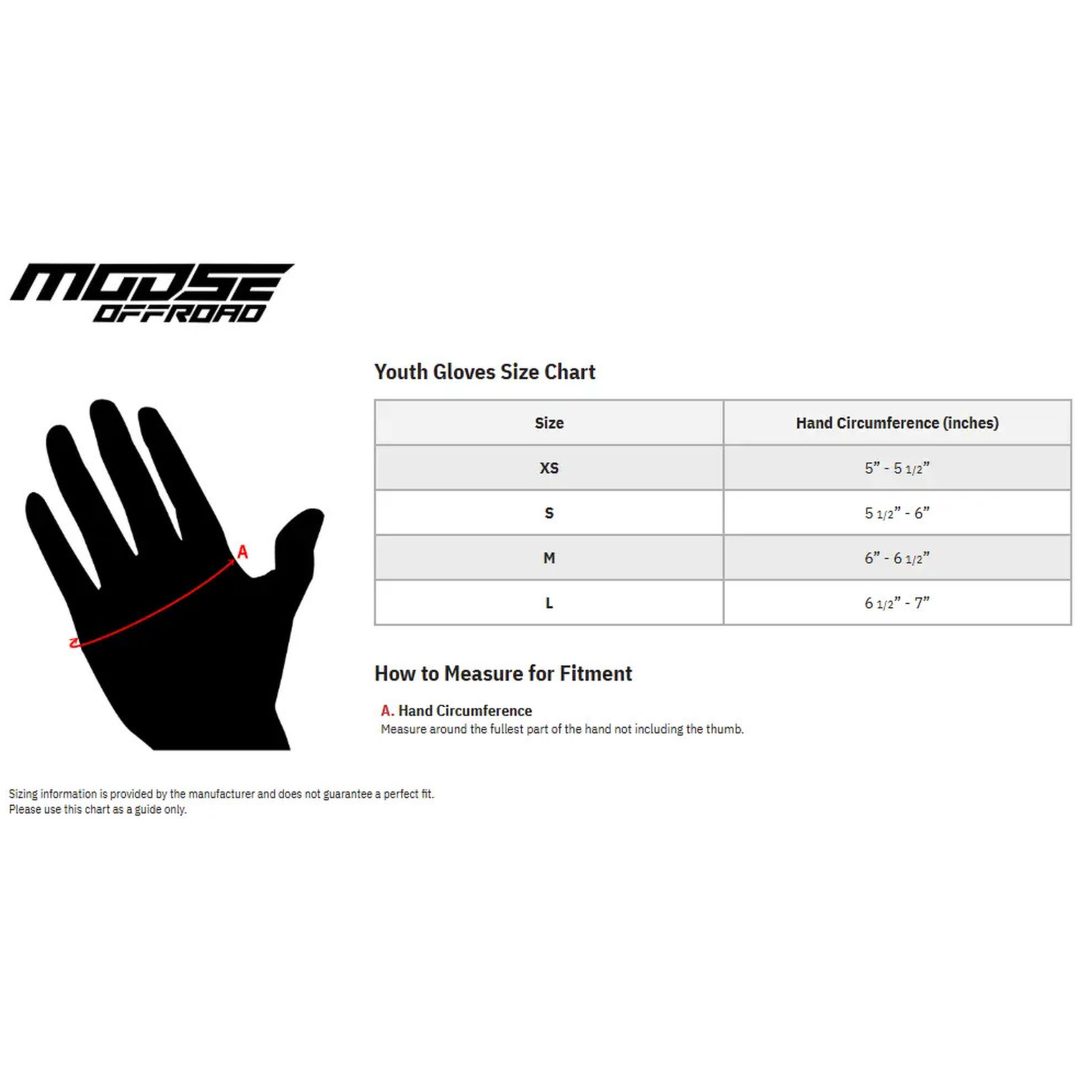 Crosshandsker Børn Sx1 Sort/grå MOOSE RACING XS – billede 2