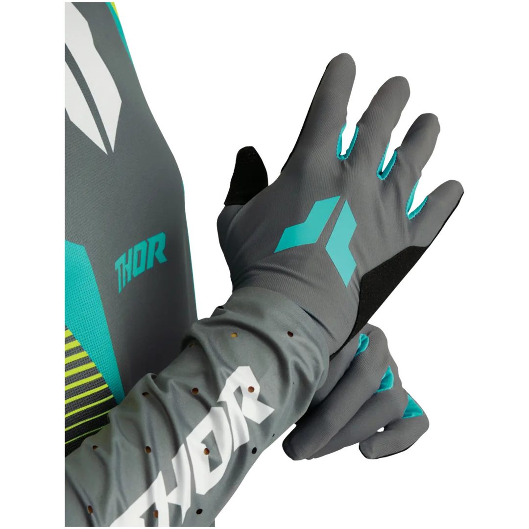 Crosshandsker Dame Sportmode Iconic Grå/Aqua THOR s – billede 4
