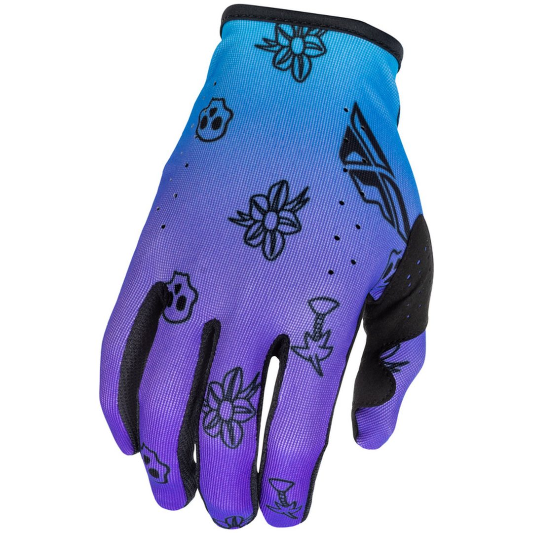 Crosshandsker Lite Outline Special Edition Lilla/Blå/Sort FLY RACING XXL