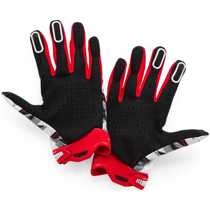 Crosshandsker Ridefit Hvid/Rød 100% Small – billede 3