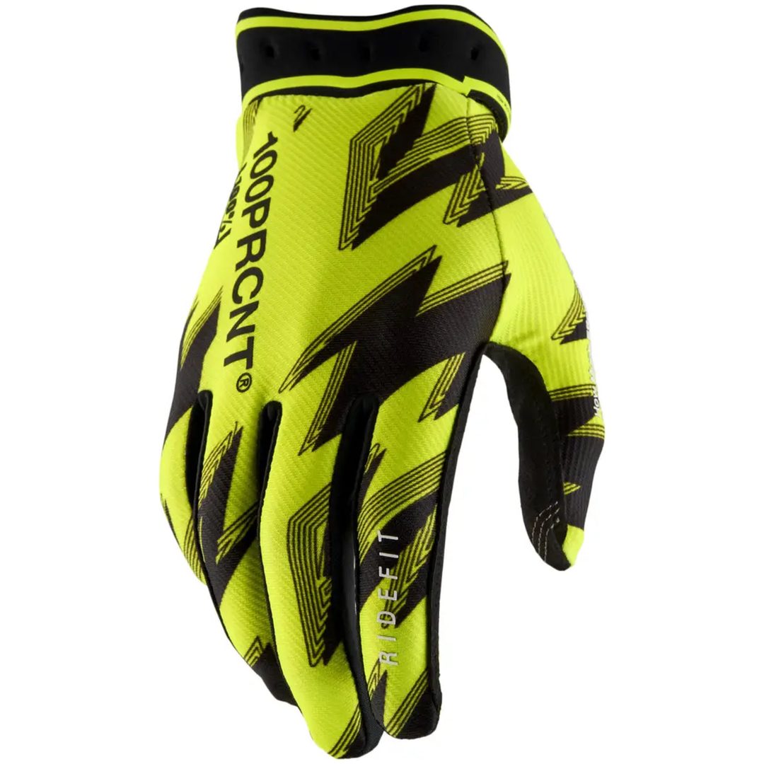 Crosshandsker Ridefit Kort Manchet Sort/Gul 100% Small