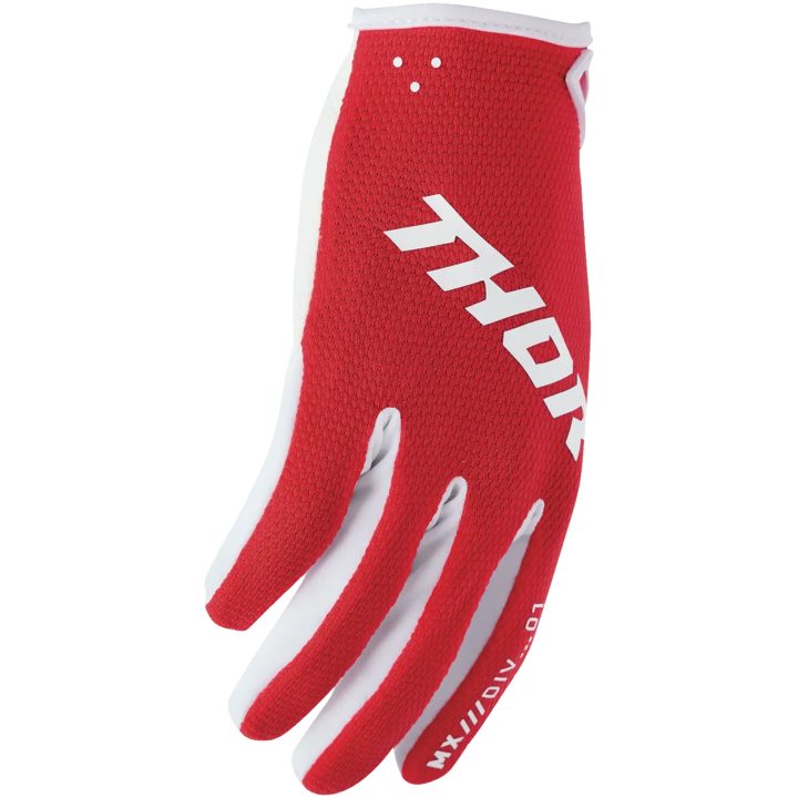 Crosshandsker Ridemode Rød Hvid THOR XS – billede 3