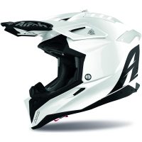 Crosshjelm Aviator 3 Solid Hvid Airoh