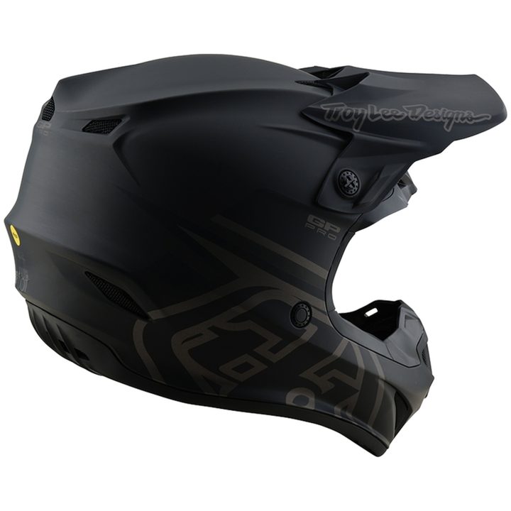 Crosshjelm Børn GP Pro Mono Sort Mat TROY LEE DESIGNS Medium Barn – billede 6