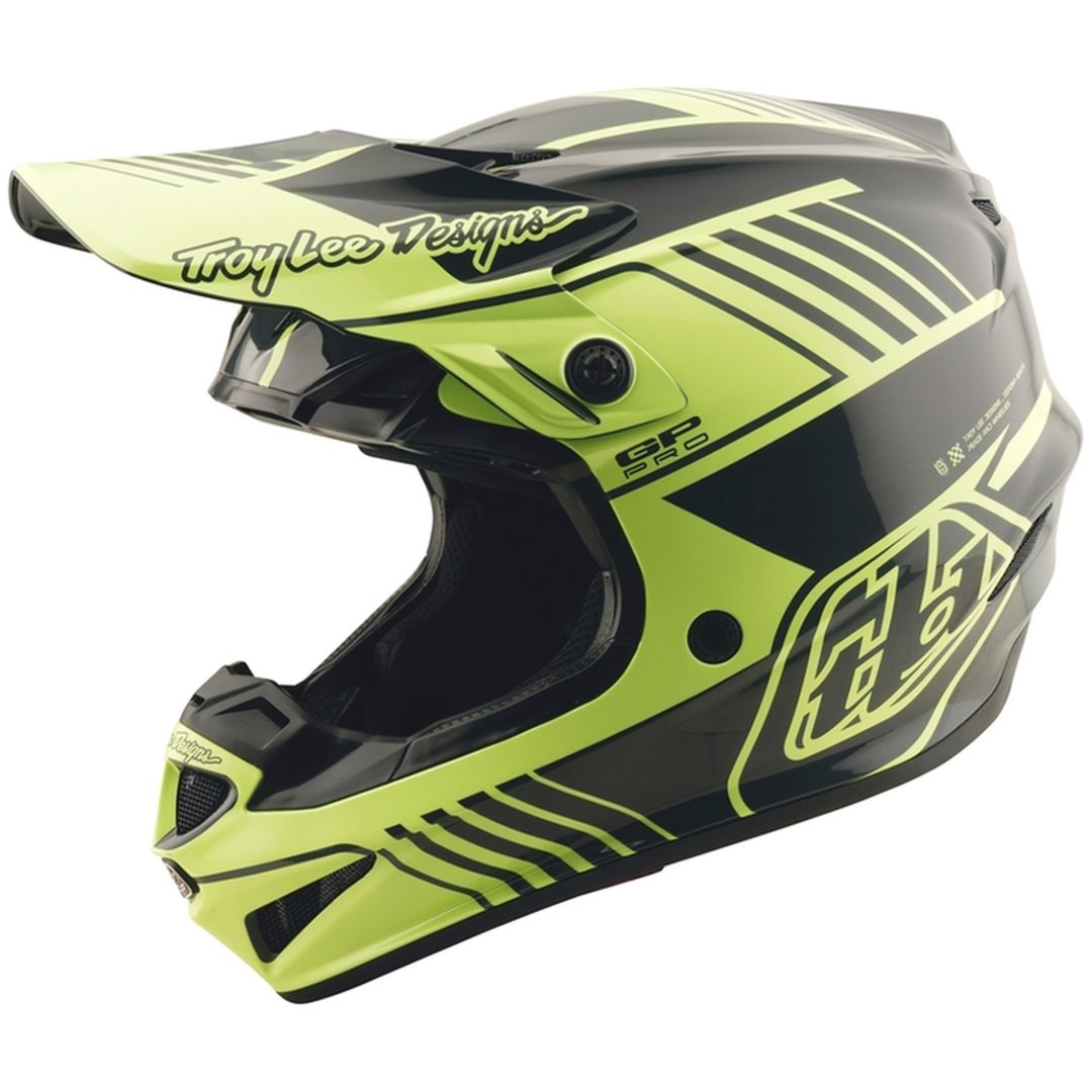 Crosshjelm Børn GP Pro Segment Neon Gul TROY LEE DESIGNS Medium Barn