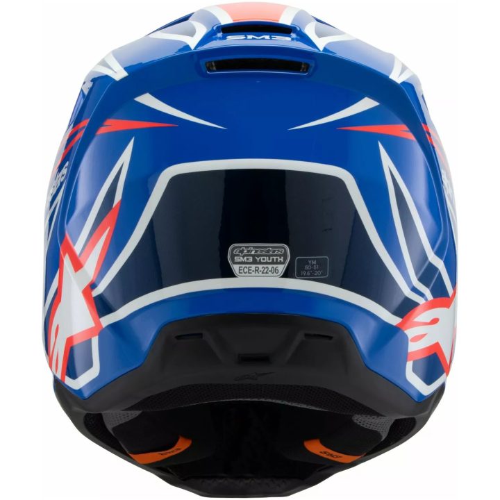 Crosshjelm Børn S-m3 Wurx Sort/blå/rød/hvid ALPINESTARS Small – billede 3