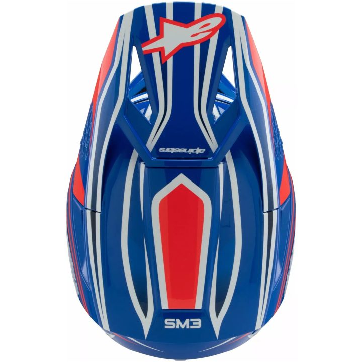Crosshjelm Børn S-m3 Wurx Sort/blå/rød/hvid ALPINESTARS Small – billede 4