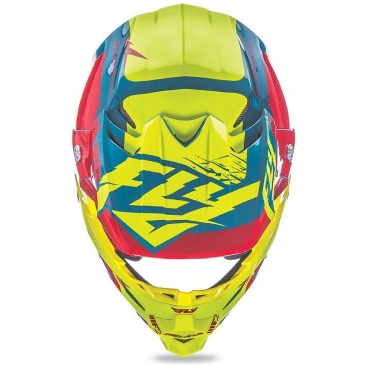 Crosshjelm F2 Carbon Mips Retrospec 2017 Rød/hi-vizion FLY RACING s – billede 4