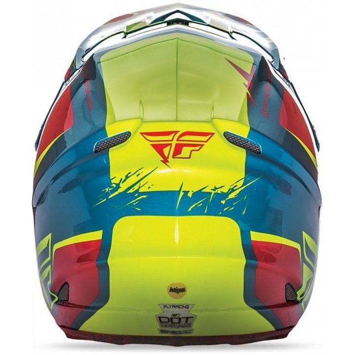 Crosshjelm F2 Carbon Mips Retrospec 2017 Rød/hi-vizion FLY RACING s – billede 3
