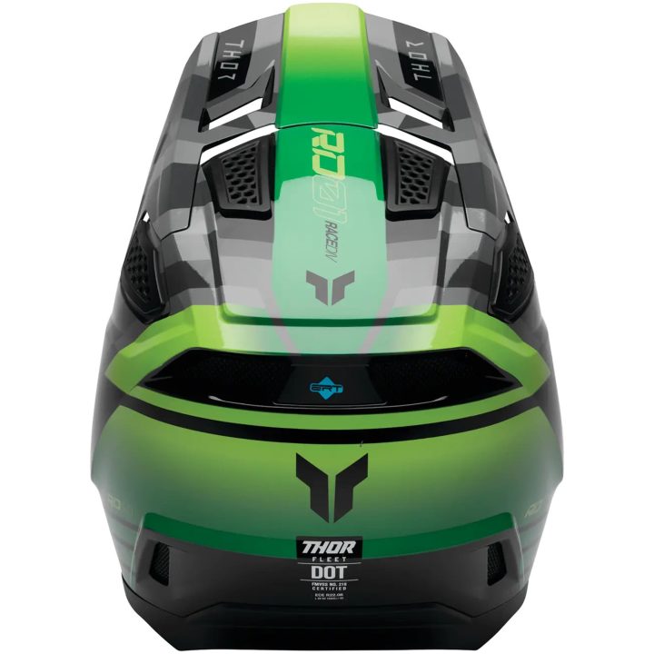 Crosshjelm Fleet Camber Grøn Blank THOR XS – billede 3