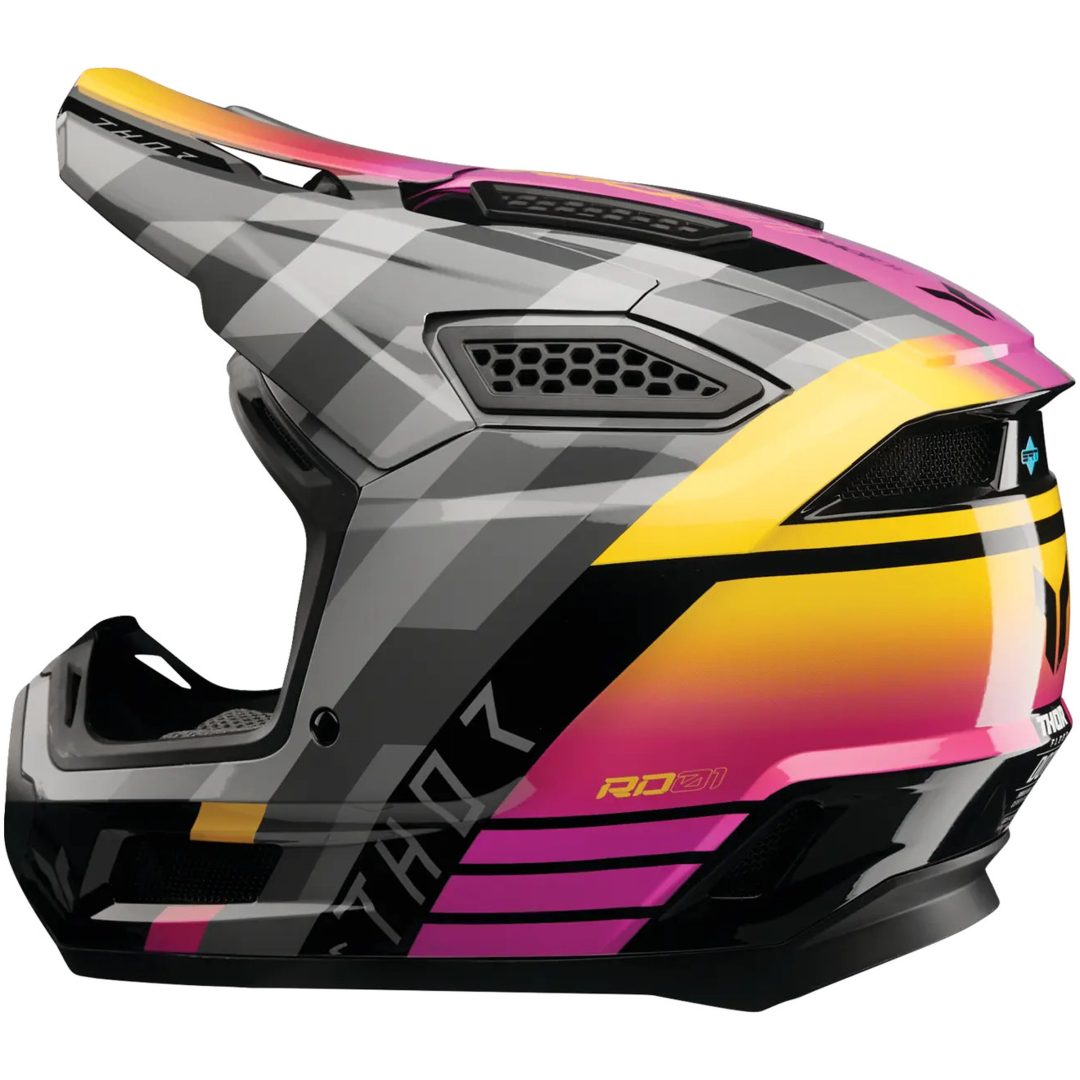 Crosshjelm Fleet Camber Magenta Blank THOR XS – billede 2