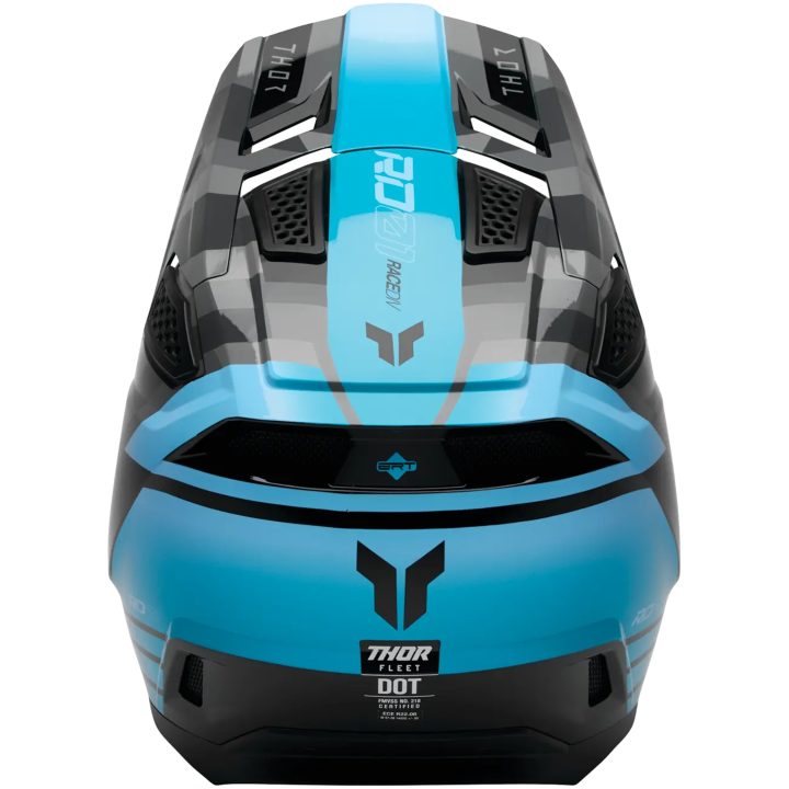 Crosshjelm Fleet Camber Sort Turkis THOR XS – billede 3