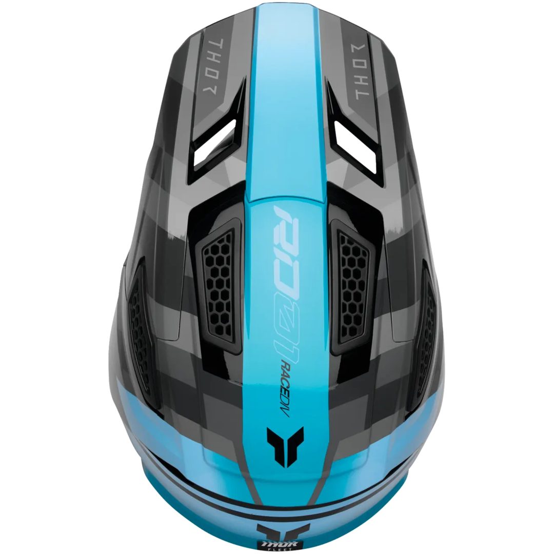 Crosshjelm Fleet Camber Sort Turkis THOR XS – billede 4