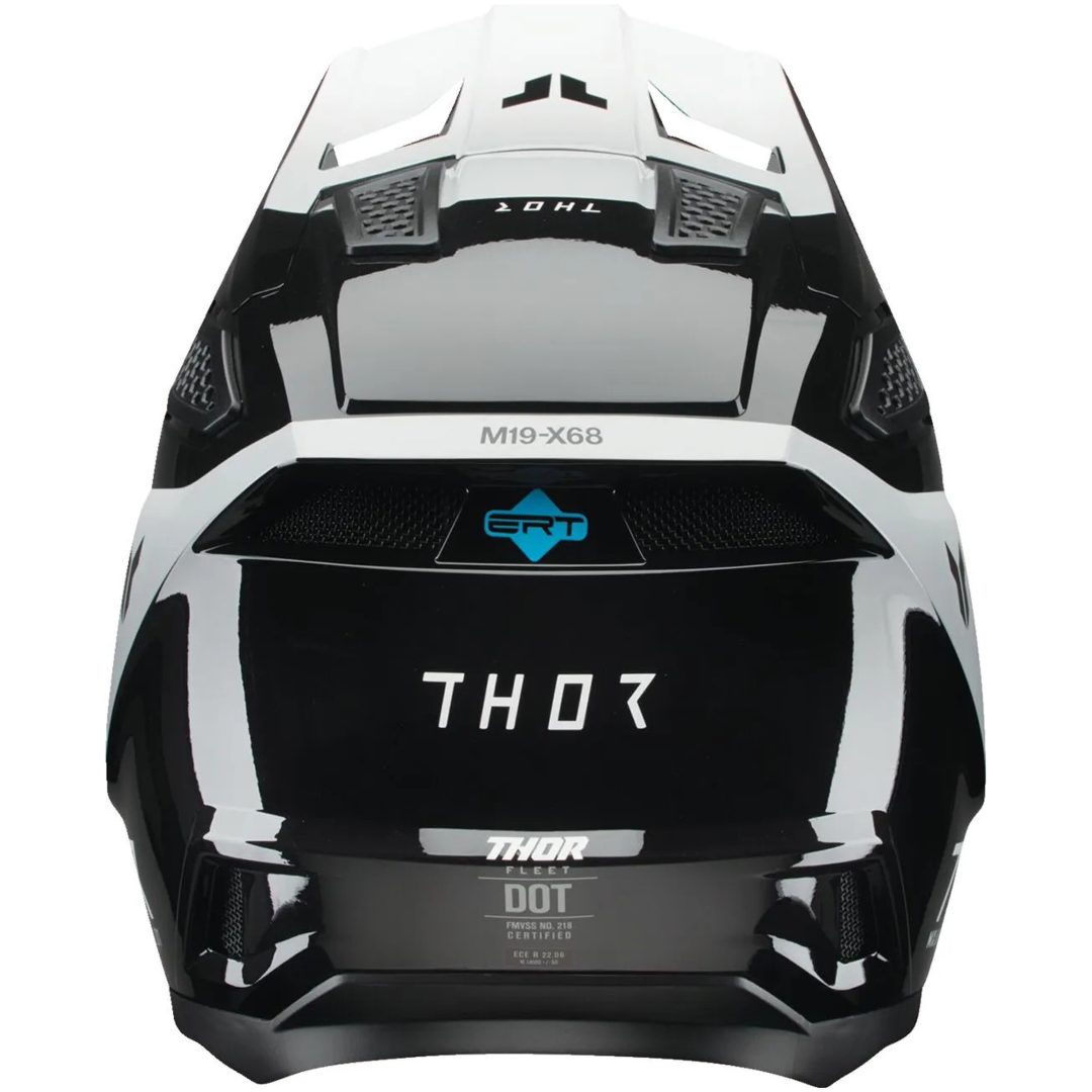 Crosshjelm Fleet Storm Hvid/Sort THOR XL – billede 5