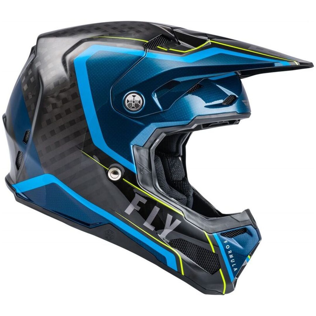 Crosshjelm Formula Carbon Axon Sort/blå FLY RACING XL – billede 5