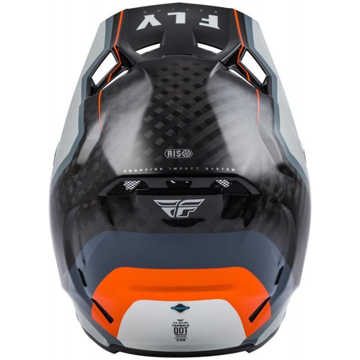 Crosshjelm Formula Carbon Axon Sort/grå/orange FLY RACING XL – billede 3