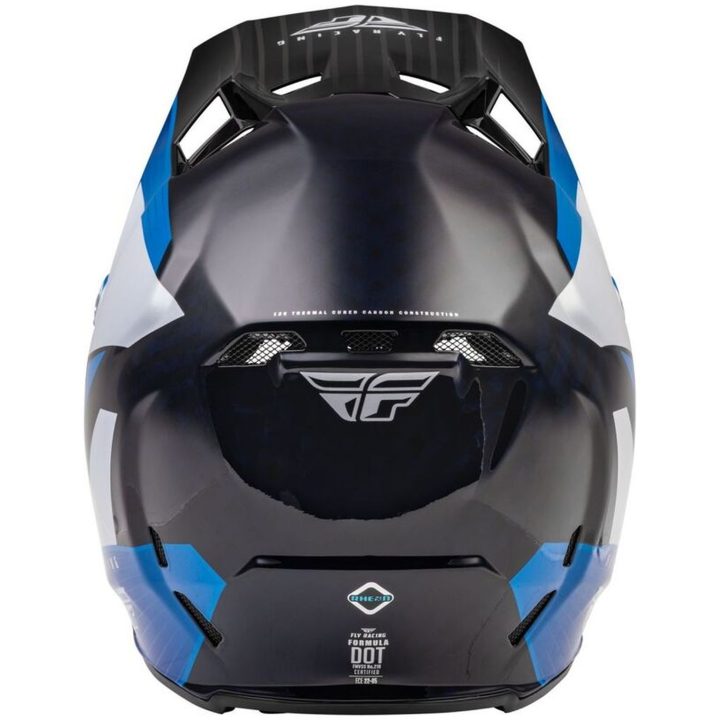 Crosshjelm Formula Carbon Prime Blå/hvid/blå Carbon FLY RACING L – billede 4