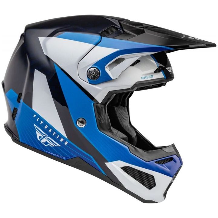 Crosshjelm Formula Carbon Prime Blå/hvid/blå Carbon FLY RACING L – billede 2