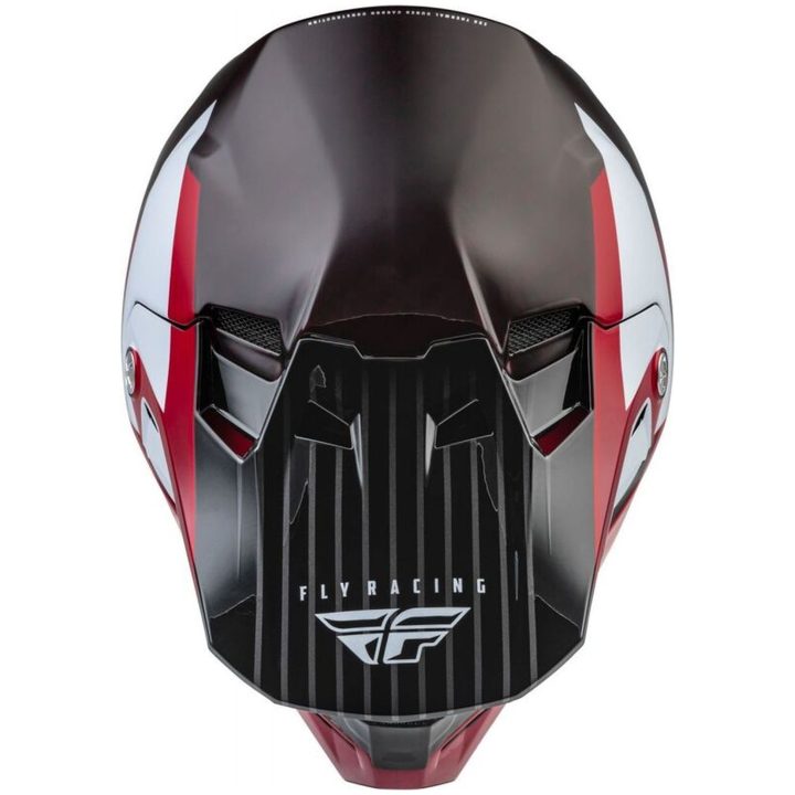 Crosshjelm Formula Carbon Prime Rød/hvid/rød Carbon FLY RACING XL – billede 3