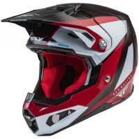 Crosshjelm Formula Carbon Prime Rød/hvid/rød Carbon FLY RACING