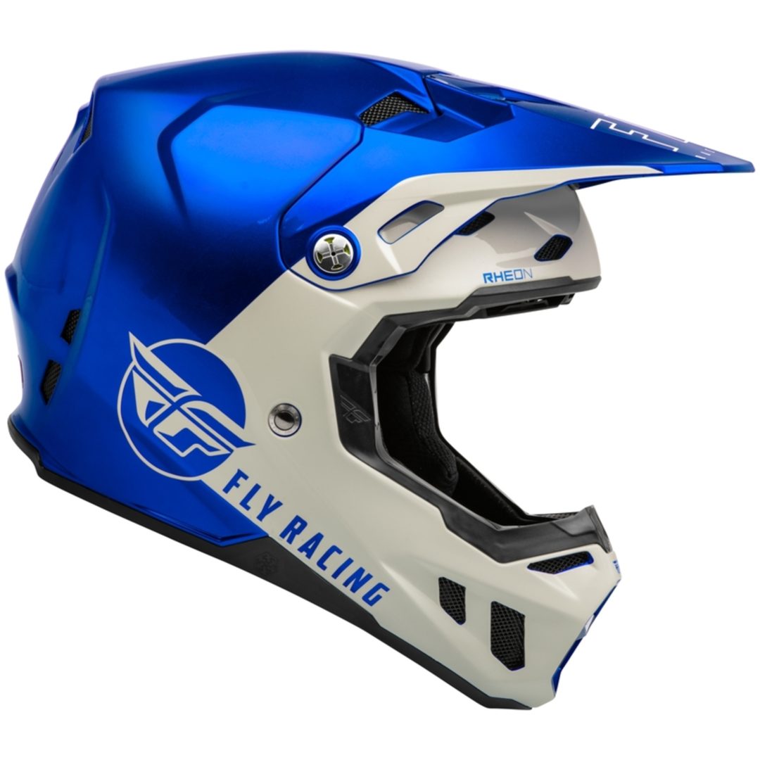 Crosshjelm Formula Cc Centrum Metallisk Blå/lysegrå FLY RACING XS – billede 2