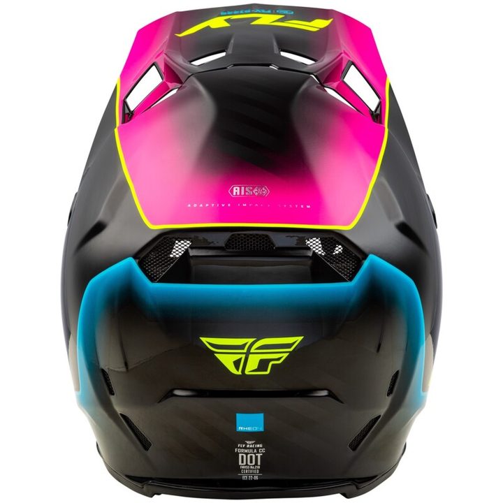 Crosshjelm Formula Cc L.e. Underglow Grå/pink/blå FLY RACING XL – billede 4