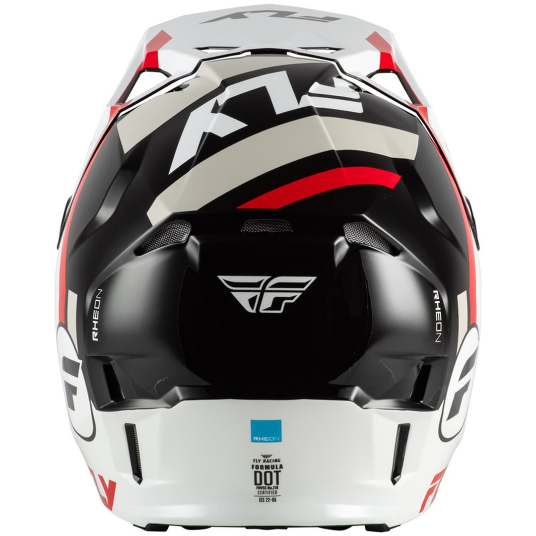 Crosshjelm Formula CP Hvid/Sort/Rød Blank FLY RACING s – billede 2