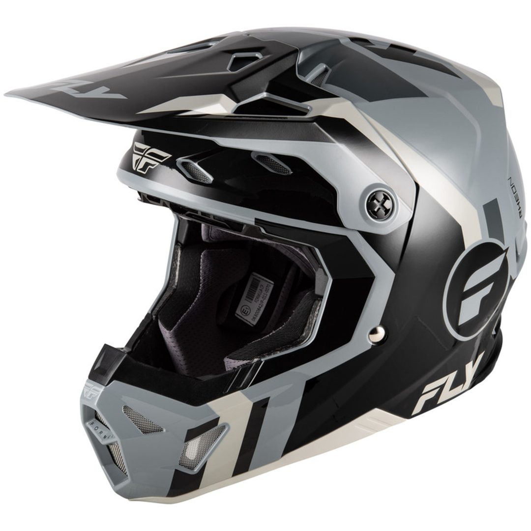 Crosshjelm Formula CP Seal Sort/Grå FLY RACING s