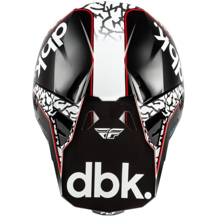 Crosshjelm Formula CP Special Edition DBK Sort/Hvid/Rød FLY RACING Small – billede 3
