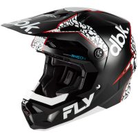 Crosshjelm Formula CP Special Edition DBK Sort/Hvid/Rød FLY RACING