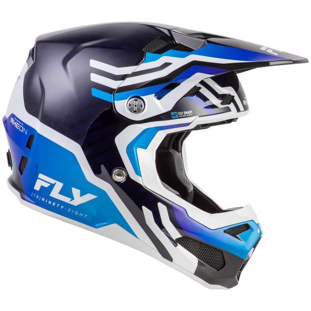 Crosshjelm Formula S Carbon Byte Blå/Hvid FLY RACING s – billede 4