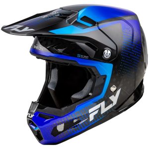 Crosshjelm Formula S Carbon Protocol Sort/blå FLY RACING